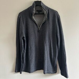 Banana Republic Men’s Quarter Zip Dark Gray Sz L